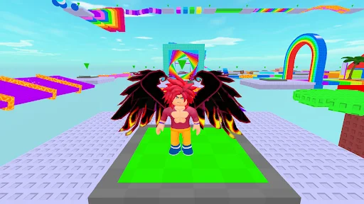 Gameplay screenshot 3 from Obby's World Easy Parkour - Adventure game